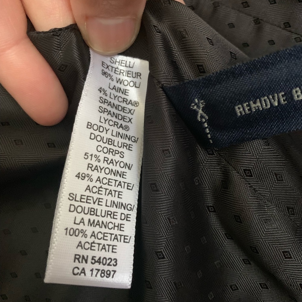 Banana Republic black suit combo